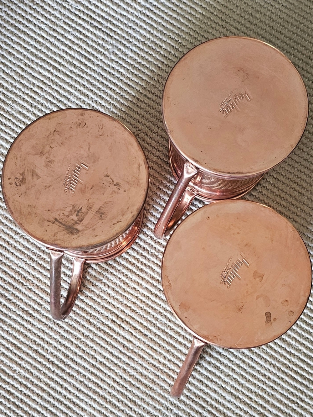 Paykoc 15oz Solid Copper Moscow Mule Steins - Set of 3 - Picture 8 of 8